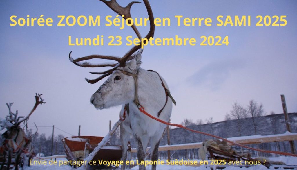 Zoom soirée du 23 septembre voyage en terre sami