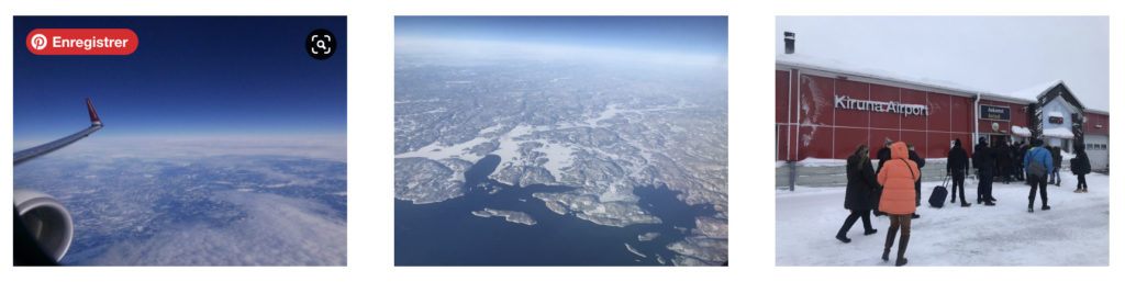 Voyage en avion en Laponie suédoise
