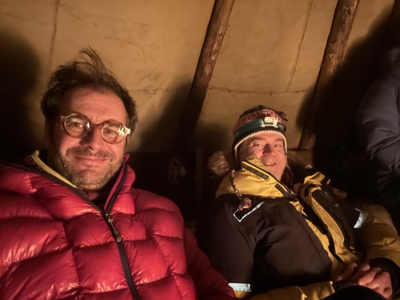 Peter fourbears Armstrand et Michaël Rouhaud en laponie suédoise