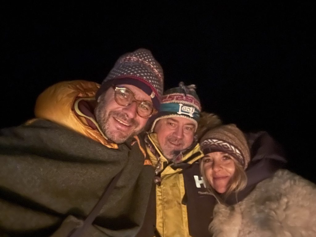 Christelle NALET, Peter FOURBEARS ARMSTRAND et Michaël ROUHAUD en laponie suédoise
