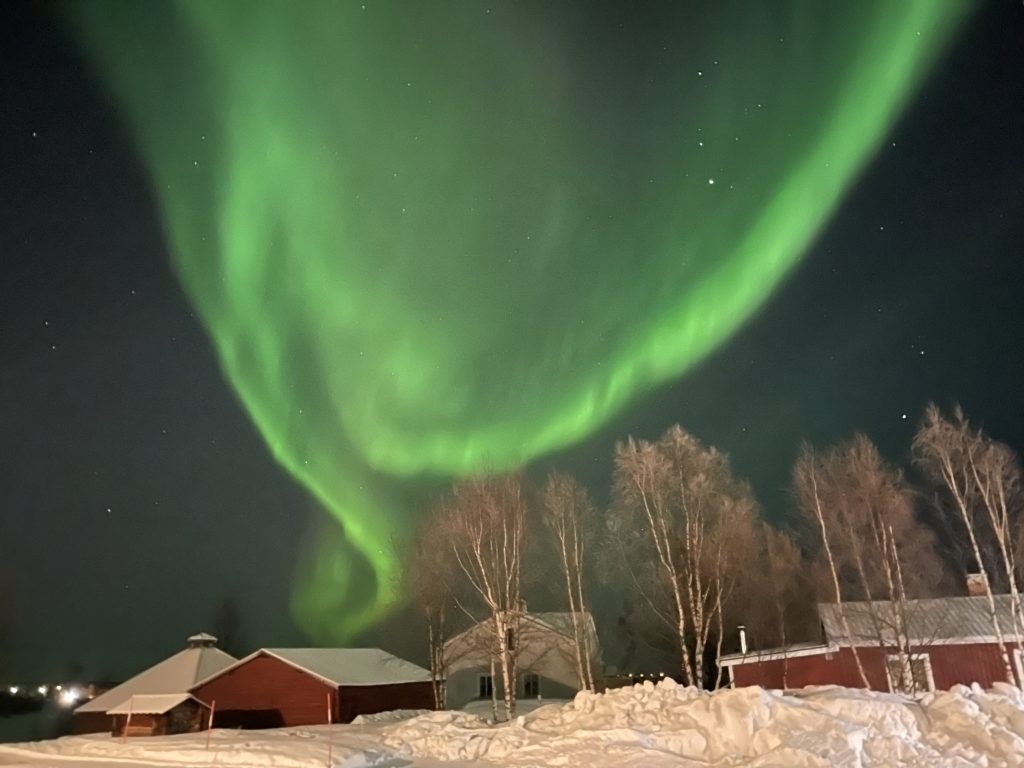 Les aurores boréales de laponie Suédoise