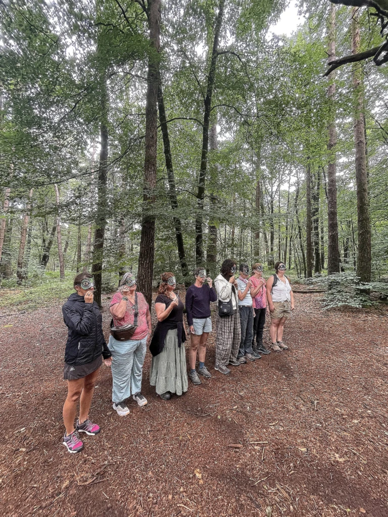 émerveillement à la rencontre des ames plantes à Brocéliande en séance decouverte d'olfactothérapie