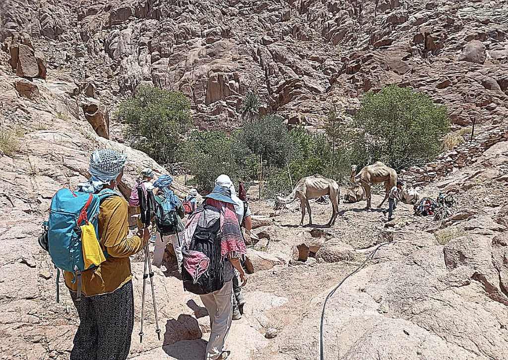 Randonnée dans les montagnes du Sinaï en Egypte