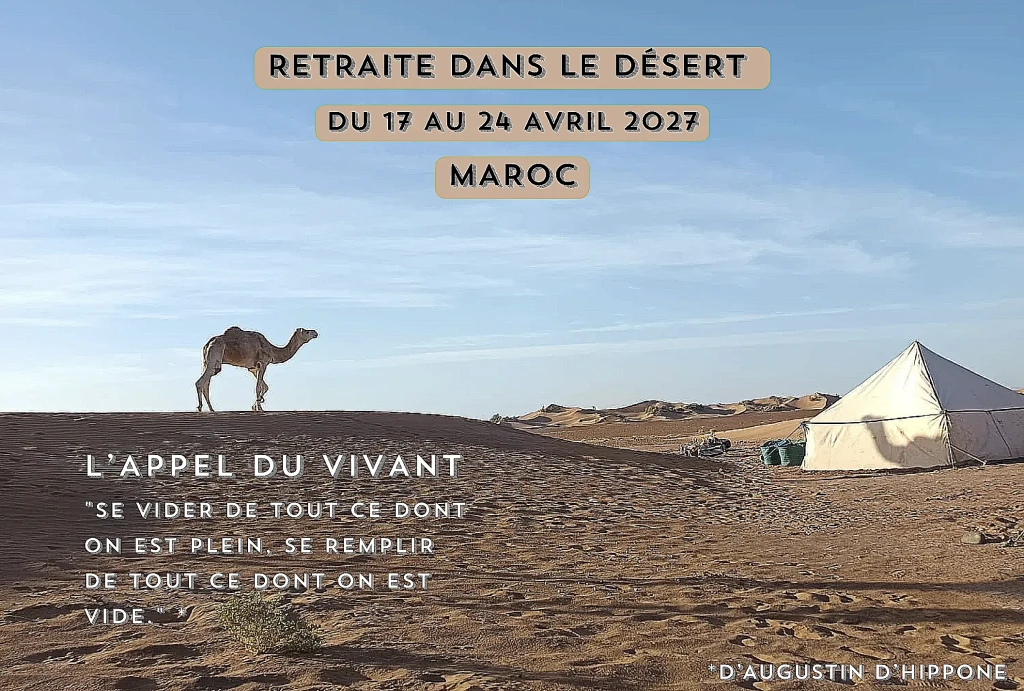 Voyage initiatique désert au maroc avril 2027