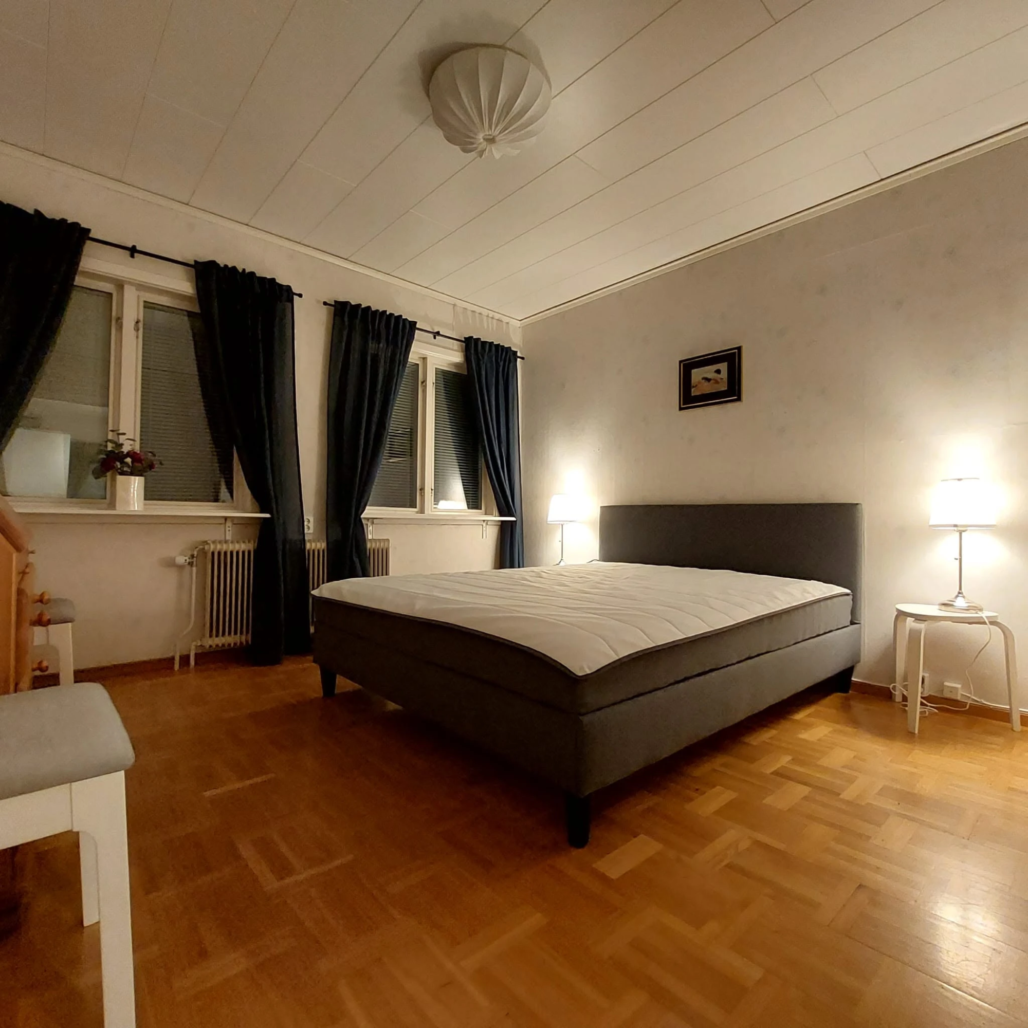 chambre d'un chalet à Sandsjögården en laponie