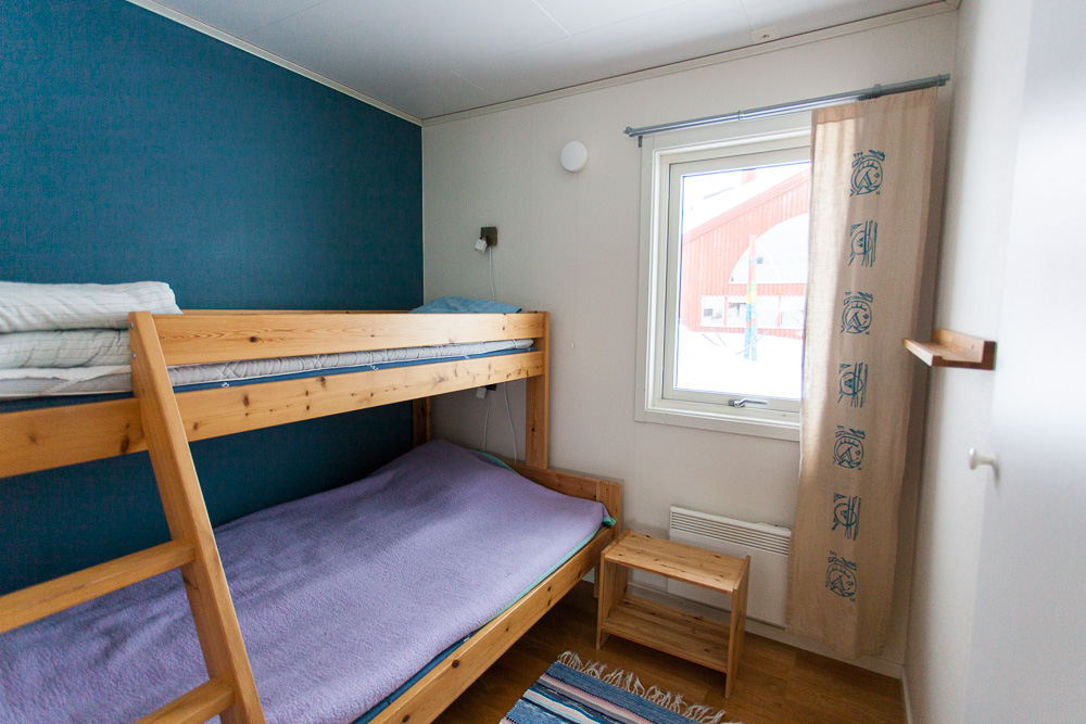 chambre 2 lits de la cabane de Nikkaluotka